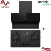 ราคา (Gorenje) เครื่องดูดควัน รุ่น PWHI94BG-TH + เตาแก๊ส 3 หัวเตา 83 ซม. รุ่น GHI3BG-TH (40003005010)
