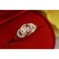 ราคา แหวนกังหันแชกงหมิวประดับเพชร CZ แท้ กังหันนำโชค (2716780878)