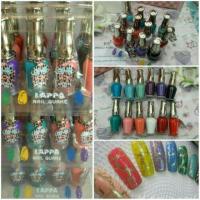 ราคา ยาทาเล็บสีแตก Lappa ขายยกโหล  สีด้านแตกลาย ให้ลวดลายหินแตก โดยที่คุณไม่ต้องวาดเอง เพียงแค่ทาก็ได้ลว (58054073)