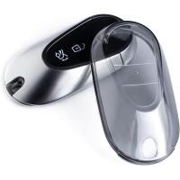 ราคา กุญแจรถ Fob ฝาครอบใช้งานร่วมกับ Mercedes Benz CES GLC CLE EQE EQS 300 350 450 500 560 580 AMG โปร่งใสสีดํา (52151905871)