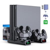 ราคา ขาตั้งแนวตั้ง DOBE สําหรับ PS4/PS4 Pro/PS4 Slim, ที่ชาร์จจอยคู่พร้อมไฟ LED และที่เก็บเกม 10 ช่อง (57103262313)