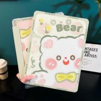 ราคา เคส iPad Air4/Air5 10.9 Pro 11/gen5/gen6 9.7 Gen7/gen8/gen9 10.2 Pro11 2018/2020 /gen 10 Ipad Pro 20/21/22 HELLO Bear Rabbit Anti Drop TPU IPad Cover พร้อมที่ใส่ดินสอ (40325160341)