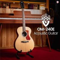 ราคา Guild OM-240E กีต้าร์โปร่งไฟฟ้า Guild OM240E กีต้าร์ Guild รุ่น OM 240 E ฟรีกระเป๋า Music Arms (21946736301)
