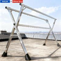 ราคา ราวตากผ้าสแตนเลส 304 ราวตากผ้า ราวตากผ้าพับได้ ราวแขวนผ้า X Drying Rack ยืดหดได้ แข็งแรง พับเก็บง่าย (25783451607)