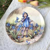 ราคา จานโชว์ Wedgwood "The Scilla Fairy" From The World of Flower Fairies by Cicely Mary Barker จาน จานสะสม จานอังกฤษ ของสะสม (20274302889)