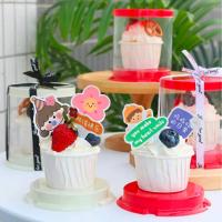 ราคา กล่องเค้กทรงสูงใส่คัพเค้ก กล่องใส่เค้กชิ้นทรงสูงไซส์มินิ กล่องเค้ก 2 นิ้ว (SX662) สีครีม,สีแดง แพ็ค 10/20/50 ชุด (28909332430)