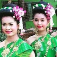 ราคา ฝ้ายยรำบายศรีสู่ขวัญ ฟ้อนเอิ้นขวัญ หลากสี (9237077773)