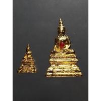 ราคา พระกริ่ง หลวงพ่อพระใส + พระชัย หลวงพ่อพระใส รุ่นสร้างศาลา ปี37 กะไหล่ทองฝังพลอย อุดยันต์ใต้ฐานพร้อมกล่องเดิม (13903869390)