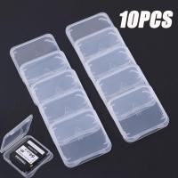 ราคา (ส่งด่วน) (10ชิ้น/Pack) SDcard Storage box กล่องใส่ memory card (Case พลาสติกใส PVC) ตลับใส่ เมม เคส Micro SD (25866893780)