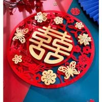 ราคา 1คู่3Dป้ายอักษรจีนมงคล ซังฮี้ ซวงสี่ (แต่งงาน) สำหรับตกแต่งผนังห้อง ประตู หน้าต่าง (18596331370)