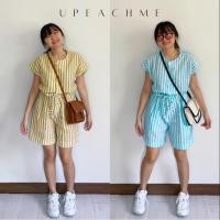 ราคา Onion Junpsuit จั๊มสูทหมี จั๊มสูทขาสั้น จั๊มสูทลายทาง จั๊มสูทพลัสไซส์ จั๊มสูทโอเวอร์ไซส์ ชุดหมี จั๊มสูทผูกเอว (12225648716)