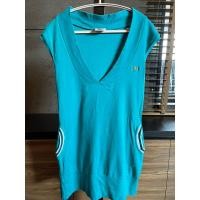 ราคา Lacosteของแท้ เดรสมือสองผ้ายืด สีเขียวฟ้า ไซร้m (24900779100)