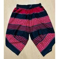 ราคา กางเกงผ้ายืดลายผ้าไทย สีสวยสด ใส่สบาย (25410103206)