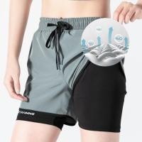 ราคา แฟชั่นผู้หญิงกางเกงขาสั้นแห้งเร็วกางเกงขาสั้นผ้าไหมน้ําแข็งกีฬากางเกงขาสั้นที่มีเอวยางยืด4สี (40753121589)