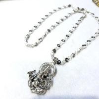 ราคา สร้อยคอนะโมพร้อมจี้พิฆเนศเงินแท้ชุบทองคำขาว (7948057635)