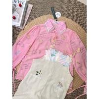 ราคา จั้มสูทขาสั้น+เชิ้ตลายน้องกระต่ายสีชมพู ปกต่อลูกไม้ ⛅️️Rabbit Jumpsuit ️️ ป้าย ploypa (23919816297)
