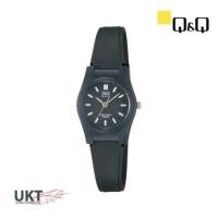 ราคา Q&Q Japan Original นาฬิกา สำหรับผู้หญิง สายพลาสติก PU สีดำ VQ03J005Y (16092034674)