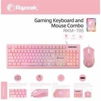 ราคา Razeak RKM-705 Keyboard+Mouse Combo ชุดมีไฟเมาส์คู่คีย์บอร์ด (6660280929)