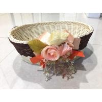 ราคา ตะกร้าหวาย และผักตบชวา ขนาด 30 x 20 x 10 cm พร้อมดอกไม้ประดิษฐ์สวยงาม (1858468671)