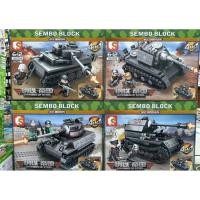 ราคา firstbuy_ตัวต่อเลโก้จีน ชุด รถถังทหาร Sembo.101213-101216 ชุด Empires Of Steel ต่อรวม 4 in1 ได้รถถังคันใหญ่ คุ้มมาก!! (7309629610)