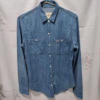 ราคา KATUN KEMEJA Hollister เสื้อเชิ้ตยีนส์ธรรมดาสําหรับเด็กผู้หญิง (26387923682)