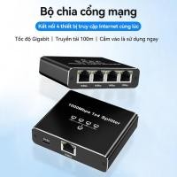 ราคา -CLLU- 1000Mbps Ethernet Network Splitter Adapter RJ45 Lan 1Out 4 Ports Internet Splitter Gigabit Switch (48152474055)