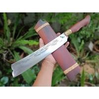 ราคา มีดแรมโบ้ มีดคัตติ้ง อีตัด มีดจีหนองสอ Rambo knife มีดเดินป่า มีดแคมป์ ใบ 12” เหล็ก ตลป.USA 52100 ตีร้อน ด้าม-ฝักไม้พยูง (25930655163)