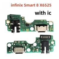 ราคา สําหรับ Infinix Smart 8 X6525 USB Charger Jack Port Connector Board Flex Cable อะไหล่ซ่อมพร้อม ic (43509944405)