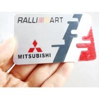 ราคา ขนาด 8 * 5 cm โลโก้อลูิเนียม มิตซูบิชิ แรลรี่อารต์ * Ralliart * Mitsubishi aluminuem badge logo emblem (16959567171)