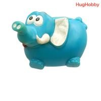 ราคา [มือ2] งานเก่าไทย กระปุกออมสิน รูปช้าง ยางบีบ สีฟ้า ของพรีเมียม Kodomo โคโดโม (40266527261)