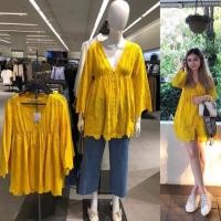 ราคา เดรส Zara สีเหลืองสดใส (2586586231)