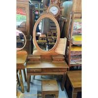 ราคา PF_Phrae | โต๊ะเครื่องแป้งไม้สัก โต๊ะเครื่องแป้งทรงโบราณ (25480092067)