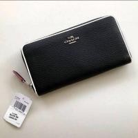 ราคา ACCORDION ZIP WALLET IN POLISHED PEBBLE LEATHER WITH MULTI EDGESTAIN (15948453160)