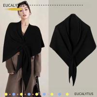 ราคา ผ้าพันคอสามเหลี่ยม EUCALYPTUS ถักหนานุ่ม สไตล์แฟชั่นสีทึบสำหรับฤดูหนาว ใช้งานได้หลากหลาย เช่น พันรอบคอหรือคลุมไหล่ (45403403465)