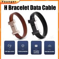 ราคา สร้อยข้อมือหนังสายชาร์จสําหรับ ios Type C Micro H-Shaped แบบพกพา Fast สายชาร์จ USB สายรัดข้อมือสร้อยข้อมือสายเคเบิลข้อมูล (24279621044)