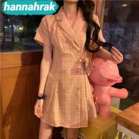 ราคา (ส่งจากกรุงเทพฯ) คอปกสูท เอวผูกโปว์ กระโปรงทรงเอเดรสเกาหลี กระโปรงลายสก๊อต แฟชั่นผู้หญิง (28056870277)