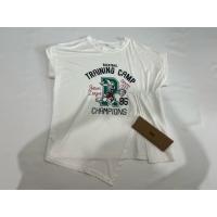 ราคา เสื้อยืดสีขาว สกรีนลาย+ผ่า ด้านหน้า #เสื้อผ้ามือสอง (44308367463)