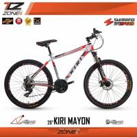 ราคา KIRI จักรยานเสือภูเขา อลูมิเนียม 26 นิ้ว / 24 สปีด /รุ่น MAYON (สีขาว/แดง) (300483841)