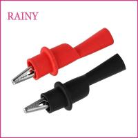 ราคา RAINY คลิปจระเข้จระเข้หุ้มฉนวนเต็มรูปแบบคลิปปลาโลมาขนาดใหญ่-Gator สําหรับมัลติมิเตอร์ (43108450412)