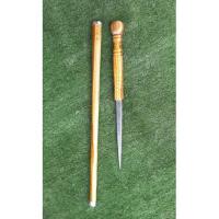 ราคา ไม้เท้า ไม้ตะพดหัวกลม เสือซ่อนเล็บ ยาว 90 cm (18943149629)