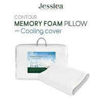 ราคา Jessica หมอนหนุน รุ่น Memory Foam Pillow With Cooling Cover ให้สัมผัสที่เย็นสบาย ป้องกันไรฝุ่นเชื้อรา และ แบคทีเรีย (26383017290)