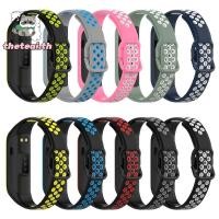 ราคา THETEAI สายนาฬิกาสีคู่สปอร์ตสําหรับ Galaxy Fit 2 SM-R220 (25596216844)