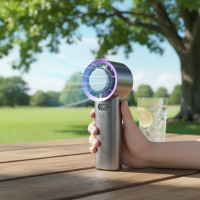 ราคา พัดลมมือถือขนาดเล็ก พลังลม 10 เท่า ปรับความเย็นได้ 100 ระดับ แผ่นเย็นประคบเย็น (46350219261)