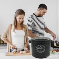 ราคา ข้ามพรมแดนโลหะสด-เก็บบาร์เรลกับวางแผนสีดําชุดมันฝรั่งหัวหอมกระเทียมการจัดเก็บครัวมันฝรั่งถังเก็บ (54151581272)