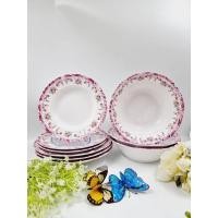 ราคา ชุดจานชามเมลามีน ตราBest moreลายโน้สก้า จานทรงลึก9นิ้ว3ใบ~จานทรงลึก8นิ้ว3ใบ~ชามแกง8.5นิ้ว3ใบ (21078295263)