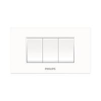 ราคา Chaixing Home ชุดสวิตช์ทางเดียว 3 ช่อง PHILIPS รุ่น LEAF (12717765706)