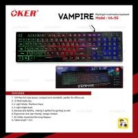 ราคา OKER VAMPIRE VA-59 Backlight multimedia keyboard (21186300207)
