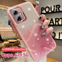 ราคา เคสโทรศัพท์มือถือ ซิลิโคนนิ่ม ใส กันกระแทก กันรอยเลนส์กล้อง ลายกลิตเตอร์วิบวับ สําหรับ Oppo A79 5G 2023 A79 5G A79 A 79 79A 5G 2023 (22960805714)