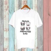 ราคา เสื้อยืดสัตว์เลี้ยง เสื้อคำพูด ของขวัญ หมา แมว French Bulldog Frenchie dad Mom เฟรนบลูด็อก FBD222-233 (27774922509)