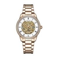 ราคา Solvil et Titus(โซวิล เอ ติตัส)นาฬิกาผู้หญิงClassic Skeleton ออโตเมติก สเตนเลส/หนัง 34มม.(W06-03311) (17898396047)